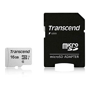 SDHC TRANSCEND MICRO 16GB 300S, 95/10MB/s, C10