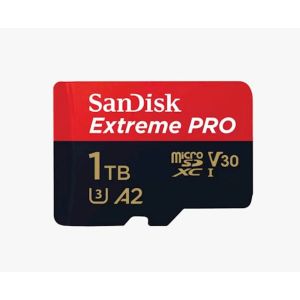 SDXC SANDISK MICRO 1TB EXTREME PRO, 200/140MB/s, A2, UHS-I, U3, V30, C10, A2, adapter