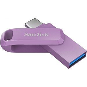 USB C & USB disk SanDisk 64GB Ultra Dual GO, 3.1, 150 MB/s, vijolčna