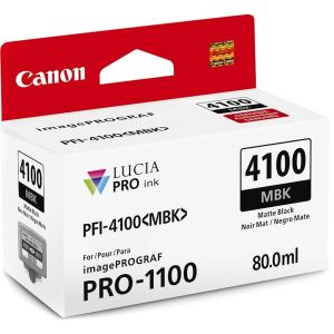 ČRNILO CANON PFI-4100 MATTE BLACK ZA IMAGEPROGRAF PRO-1100, 80 ml