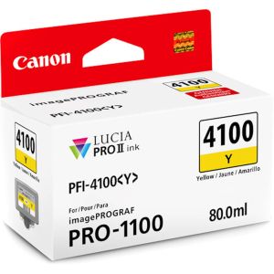 ČRNILO CANON PFI-4100 RUMENA ZA IMAGEPROGRAF PRO-1100, 80 ml