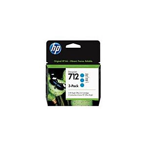 HP 712 3-Pack 29-ml Cyan Ink Cartridge